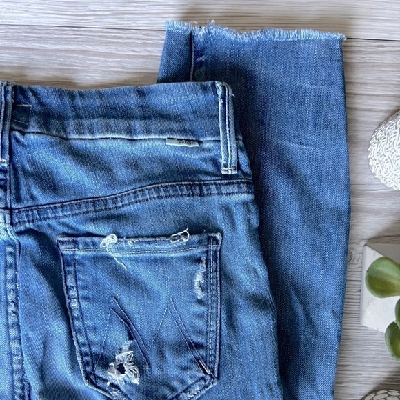 MOTHER high waisted looker graffiti girl jeans size 25 - Picture 14 of 16